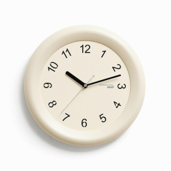 Horloge Murale Silencieuse Vintage Pour Salon Ou Chambre Avec Mouvement Quartz Et Chiffres 3D Beige 30 cm