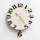 Horloge Murale Décorative Orange Pour Salon Ou Cuisine Silencieuse À Pendule Mobile Mouvement Quartz Fixation Facile