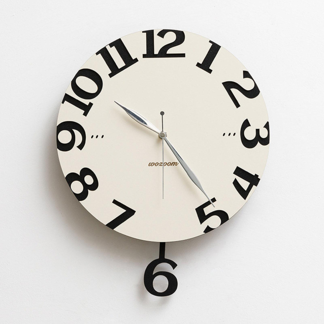 Horloge Murale Décorative Orange Pour Salon Ou Cuisine Silencieuse À Pendule Mobile Mouvement Quartz Fixation Facile - www.yo...