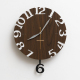 Horloge Murale Décorative Orange Pour Salon Ou Cuisine Silencieuse À Pendule Mobile Mouvement Quartz Fixation Facile - www.yo...