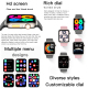 Montre Connectée Étanche Avec Appels BT Et Suivi Santé Moniteur Cardiaque Pression Artérielle Oxygène Du Sang Contrôle Musiqu...
