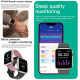 Montre Connectée Étanche Avec Appels BT Et Suivi Santé Moniteur Cardiaque Pression Artérielle Oxygène Du Sang Contrôle Musiqu...