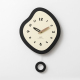 Horloge Murale À Pendule Oscillant Format Moyen Pour Salon Design Irrégulier Mouvement Quartz Silencieux - www.yonis-shop.com