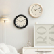 Horloge Murale Vintage Silencieuse À Quartz Pour Salon Ou Chambre Avec Chiffres 3D Et Cadre Épais - www.yonis-shop.com