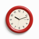 Horloge Murale Vintage Silencieuse Pour Salon Ou Chambre Quartz Design 3D Rouge 30 Cm À Aiguilles Découpées - www.yonis-shop.com