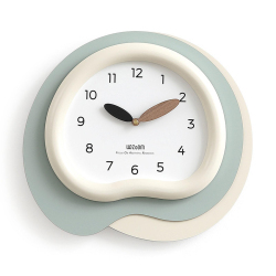 Horloge Murale Décorative Silencieuse En Bois Design Irrégulier 3D Pour Salon Chambre Ou Bureau 38 x 35 cm - www.yonis-shop.com