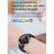 Montre Connectée IP68 Étanche 1.3 Pouces Appels Bluetooth Suivi Sommeil Fréquence Cardiaque Bracelet Acier Argenté - www.yoni...