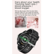 Montre Connectée IP68 Étanche 1.3 Pouces Appels Bluetooth Suivi Sommeil Fréquence Cardiaque Bracelet Acier Argenté - www.yoni...