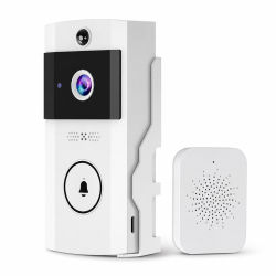 Sonnette Vidéo Intelligente WiFi 720x1280 Avec Audio Bidirectionnel Détection PIR Vision Nocturne Et Carillon Intérieur - www...