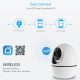 Caméra De Surveillance Intérieure WiFi 1080p Avec Rotation 355° Vision Nocturne Alertes De Mouvement Pour Bébé Et Animaux - w...