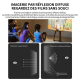Vidéoprojecteur Mini LED Portable Avec Recopie D’Écran Smartphone Lecture 1080P Projection 24 À 100 Pouces Haut Parleur Intég...