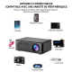 Vidéoprojecteur Mini LED Portable Avec Recopie D’Écran Smartphone Lecture 1080P Projection 24 À 100 Pouces Haut Parleur Intég...