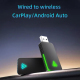 Adaptateur 2 En 1 Android Auto Et CarPlay Filaire Vers Sans Fil Pour 98 % Des Véhicules Bluetooth 5.4 WiFi 6 - www.yonis-shop...