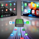 Adaptateur Sans Fil Android Auto Et CarPlay 2 En 1 Pour Véhicules À Connexion Filaire Compatible Avec 98% WiFi 6 Bluetooth 5....