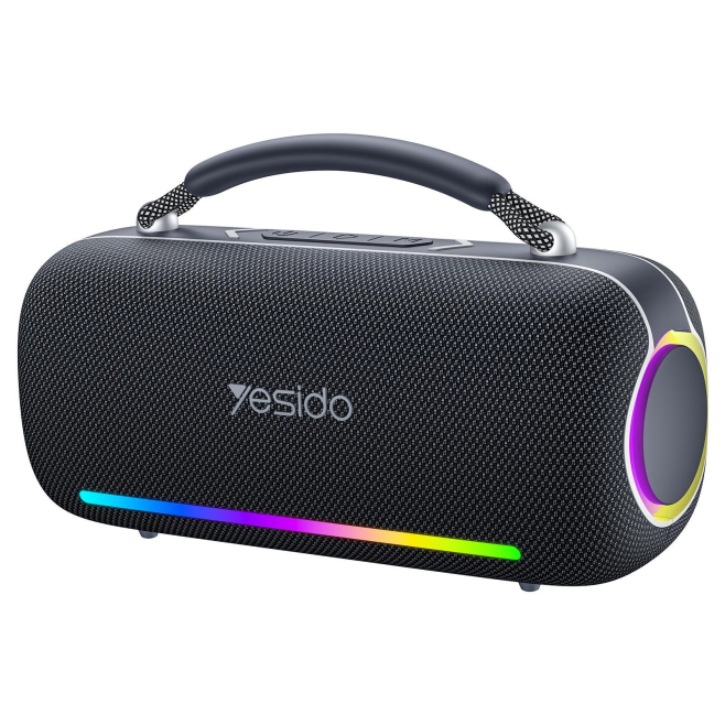 Enceinte Bluetooth Portable 60W Avec Éclairage RGB Résistance À L’Eau IPX5 Et Appels Mains Libres - www.yonis-shop.com