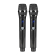 Microphone Sans Fil UHF Rechargeable 2 Micros Portée 50 Mètres Réduction Du Bruit Et Sélection Automatique - www.yonis-shop.com