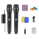 Microphone Sans Fil UHF Rechargeable 2 Micros Portée 50 Mètres Réduction Du Bruit Et Sélection Automatique - www.yonis-shop.com