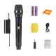 Microphone Sans Fil UHF Rechargeable Avec Récepteur 50 Mètres Réduction De Bruit Et 2 Canaux - www.yonis-shop.com