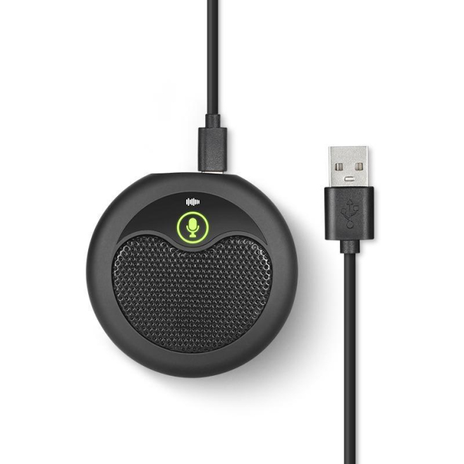 Microphone À Condensateur USB De Bureau Omnidirectionnel Avec Échantillonnage 192 kHz 24 Bits Et Écoute Casque Ou Enceintes -...