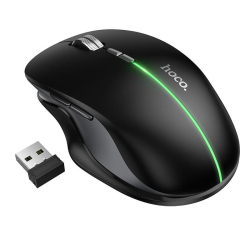Souris Sans Fil Rechargeable RGB À Double Connexion 2.4 GHz Et Bluetooth 7 Boutons DPI Réglable Jusqu’à 1600 Autonomie 7 Jour...