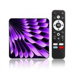 Box TV Android 14 4K 60 Hz 2 Go 16 Go WiFi Double Bande Bluetooth 5.4 Avec Télécommande Vocale - www.yonis-shop.com