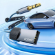 Adaptateur Bluetooth 5.4 Pour Autoradio Prise Aux 3.5 mm Avec Microphone Intégré Alimentation USB Sans Batterie