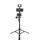 Perche Selfie Trépied Pour Téléphone Et Appareil Photo 47 À 170 Cm Avec Télécommande Bluetooth Et Tête 3D - www.yonis-shop.com