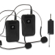 Microphone Sans Fil VHF Double Canal Avec 2 Micros Casque Portée 50 M Récepteur Rechargeable - www.yonis-shop.com