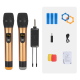 Microphone Dynamique Sans Fil UHF Avec Récepteur Batterie Lithium 1500 mAh Réponse Audio 40 À 18000 Hz - www.yonis-shop.com