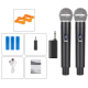 Kit De Deux Microphones Sans Fil À Main 2.4 GHz Avec Récepteur Portée 50 M Et Verrouillage Du Bruit - www.yonis-shop.com