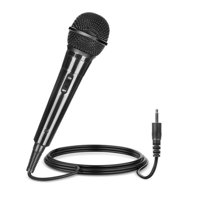 Microphone Dynamique Filaire Jack 3,5 Mm Pour Équipement Audio Avec Câble De 3 M - www.yonis-shop.com