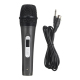 Microphone Dynamique Filaire Anti Larsen Pour Équipement Audio Avec Prise Jack 6 35 mm Câble 3 m Corps ABS Mesh Semi Métalliq...