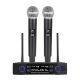 Système De Deux Microphones Sans Fil VHF À Main Avec Contrôle Mute Noise Lock Portée De 50 M Et Double Canal - www.yonis-shop...