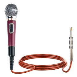 Microphone Dynamique Filaire Pour Karaoké Avec Câble De 5 M Et Connecteur Jack 6 35 Mm