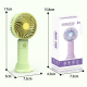 Mini Ventilateur Portable Rechargeable USB Avec Support Téléphone 3 Vitesses Silencieux 500 mAh - www.yonis-shop.com