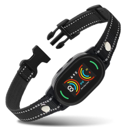Collier Anti Aboiement Pour Chien Avec Reconnaissance IA 4 Modes De Dressage IPX7 Automatique Sans Télécommande