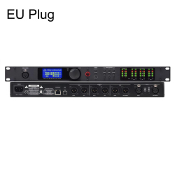 Processeur Audio Numérique 2 Entrées 6 Sorties DSP Avec Filtre Actif Anti Larsen Et Rack 19 Pouces 1U