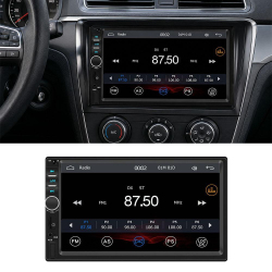 Autoradio MP5 7 Pouces À Écran Tactile Avec CarPlay Sans Fil Bluetooth 5.1 Et Entrée Caméra De Recul