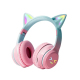 Casque Audio Bluetooth Sans Fil LED Oreilles De Chat Pliable Avec Microphone - www.yonis-shop.com