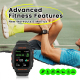 Montre Connectée GPS Robuste Avec Suivi Cardiaque Et Oxygène Intégré Écran IPS 1.75 Pouces Étanche Et Autonomie Longue Durée ...