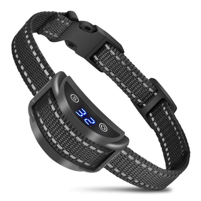 Collier Anti Aboiement Rechargeable Pour Chien Détection Intelligente Bips Vibrations Stimulation Statique Recharge USB C IP6...