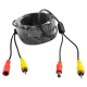 C&acirc;ble noir combin&eacute; vid&eacute;o RCA jaune et alimentation rouge inclus dans le kit de vid&eacute;osurveillance. - Yonis Y-kvs20