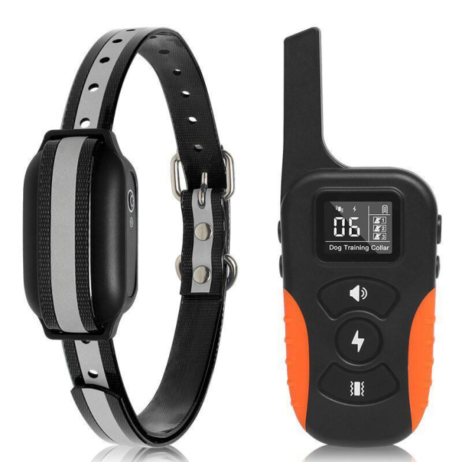 Collier De Dressage Pour Chien Anti Aboiement Avec Télécommande 3 Modes Portée Jusqu’à 1000 Mètres Récepteur Étanche IPX7 Pou...