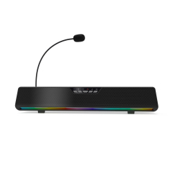 Enceintes Gaming Bluetooth 5.4 Avec Son Surround Virtuel 7.1 Microphone Détachable Et Éclairage RGB