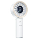Ventilateur De Poche Rechargeable Avec Affichage LED Moteur Brushless 3600mAh Autonomie 4 À 5 Heures Pose Horizontale Ou À Pl...