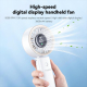Ventilateur De Poche Rechargeable Avec Affichage LED Moteur Brushless 3600mAh Autonomie 4 À 5 Heures Pose Horizontale Ou À Pl...