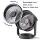 Ventilateur De Bureau Silencieux Rechargeable USB 5 Vitesses Batterie 3600 mAh Angle Réglable 90° - www.yonis-shop.com