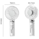 Ventilateur Portable USB À Main Transparent 3 Vitesses Batterie 1200 mAh Rechargeable Type C Silencieux - www.yonis-shop.com