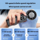 Ventilateur Portable Pliable Avec Refroidissement Semi Conducteur Batterie 3600mAh Et 100 Niveaux De Vitesse - www.yonis-shop...
