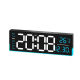 Horloge Numérique LED De Bureau Et Murale 12.6 Pouces Avec Éclairage RGB Ambiant Minuteur Et Affichage Date Température - www...